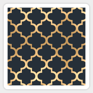 Moroccan - Navy & Gold Sticker